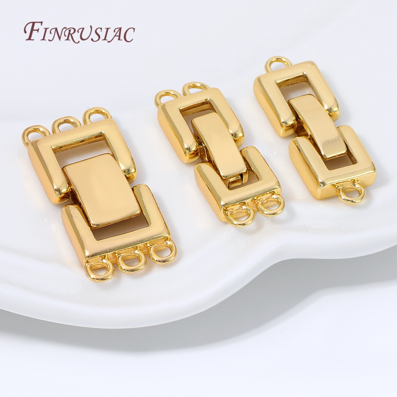 Jewelry Making Gold - 18K Gold Plated Multi Strands Clasp
