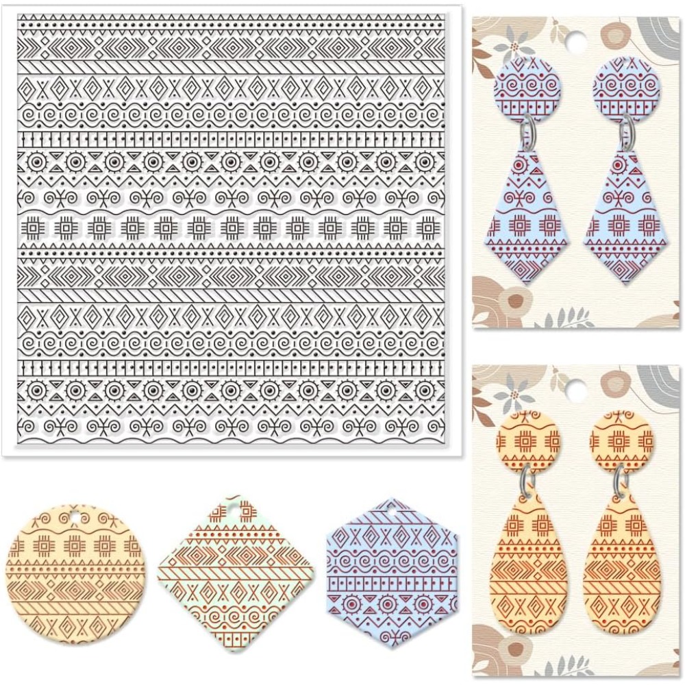 Textile Geometric Silicone Tex - Jewelry Making Mold recension och pris