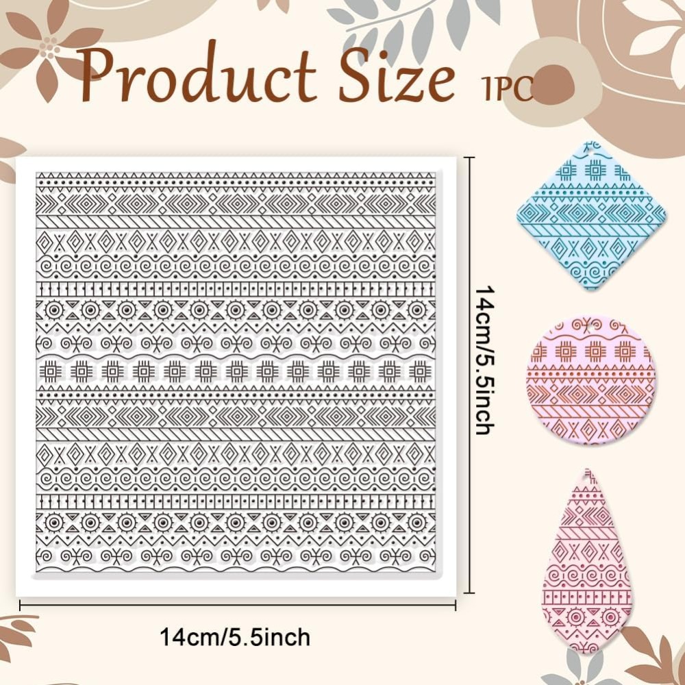 Textile Geometric Silicone Tex - Jewelry Making Mold recension och pris