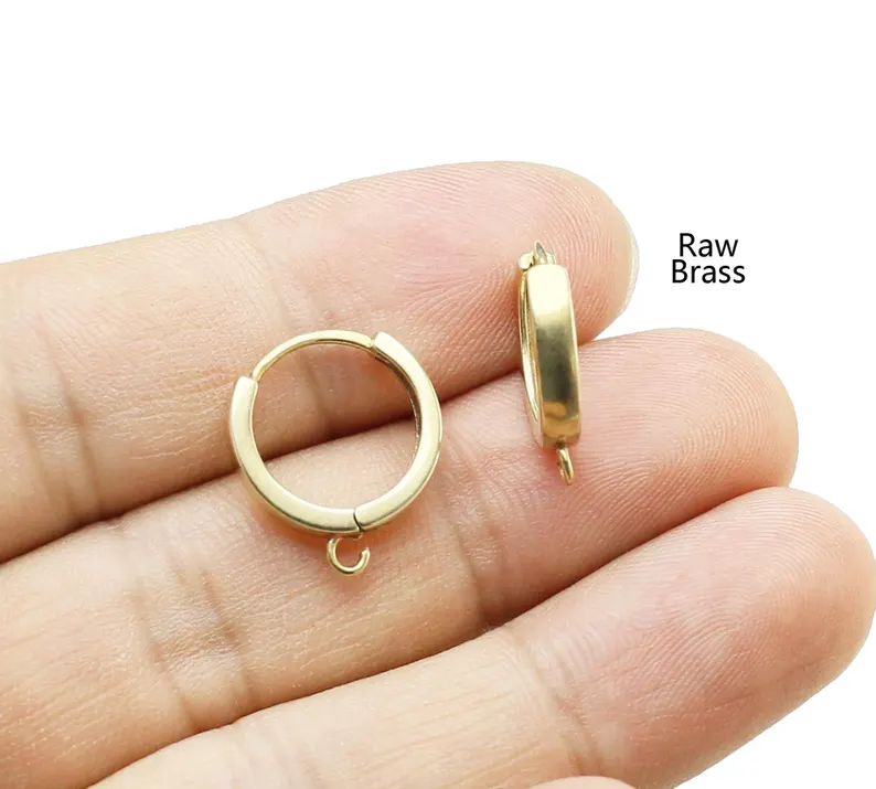 10pcs Brass Ear Hoops, Leverba - Jewelry Making Brass recension och pris