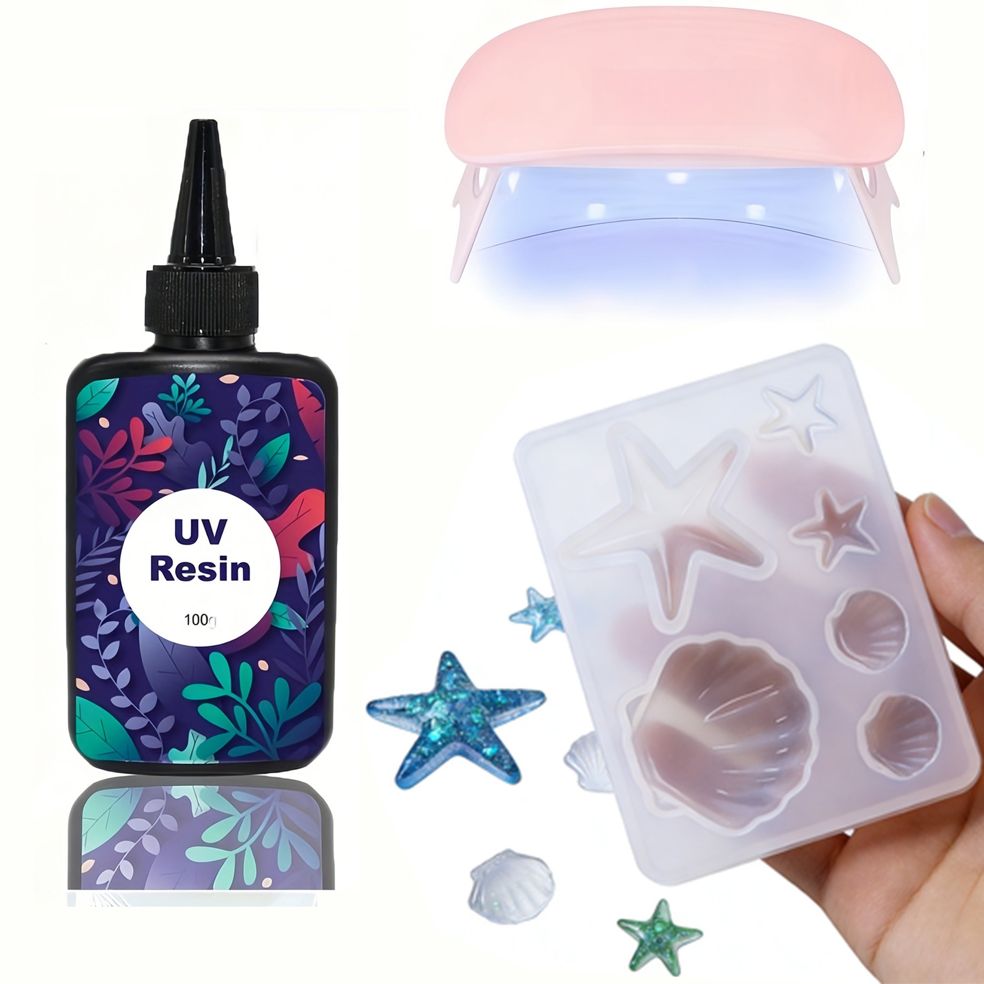 DIY Ocean Theme Crystal Epoxy  - Jewelry Making Mold recension och pris