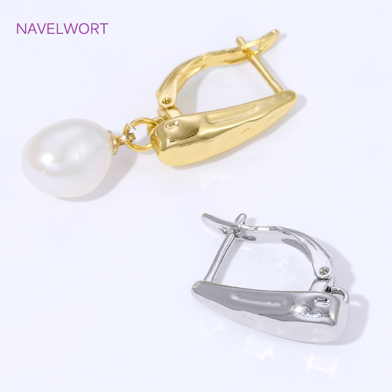 18K Gold Plated Smooth Earring - Jewelry Making Gold recension och pris