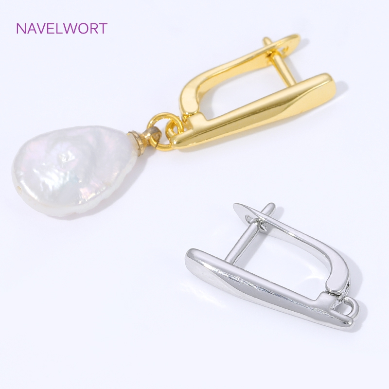 18K Gold Plated Smooth Earring - Jewelry Making Gold recension och pris