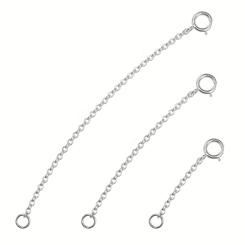 3Pcs Spring Clasp Extension Ch - Jewelry Making Chain recension och pris