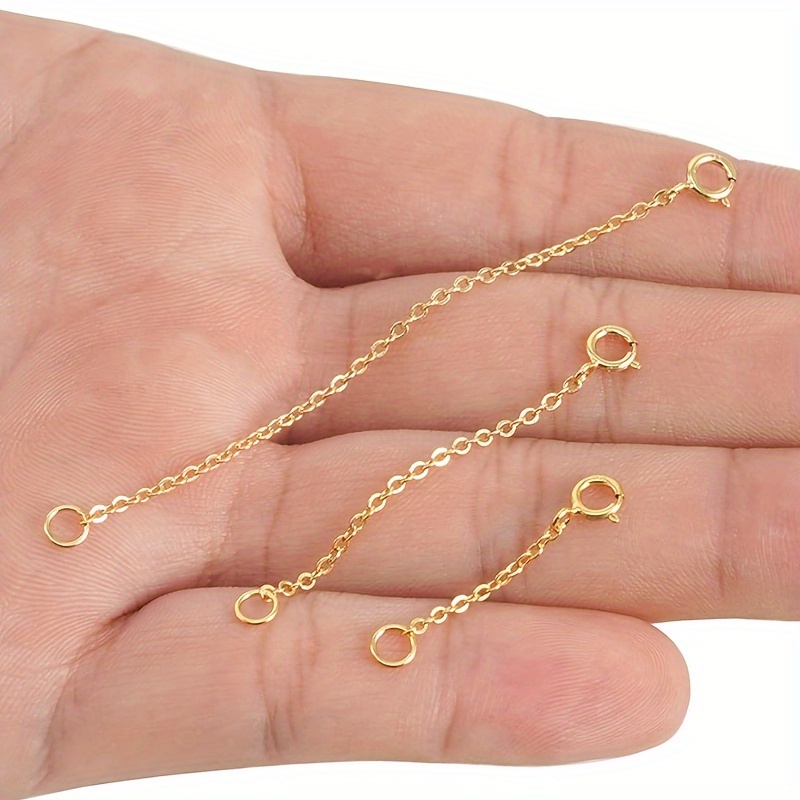 3Pcs Spring Clasp Extension Ch - Jewelry Making Chain recension och pris