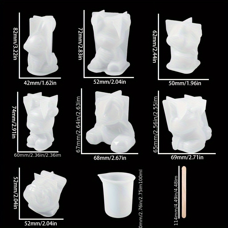 19pcs Resin-Made Mold Set, Sui - Jewelry Making Mold recension och pris