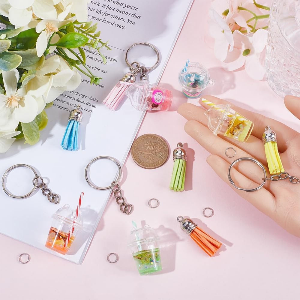 35Pcs DIY 5 Sets Bubble Tea Ke - Jewelry Making Chain recension och pris
