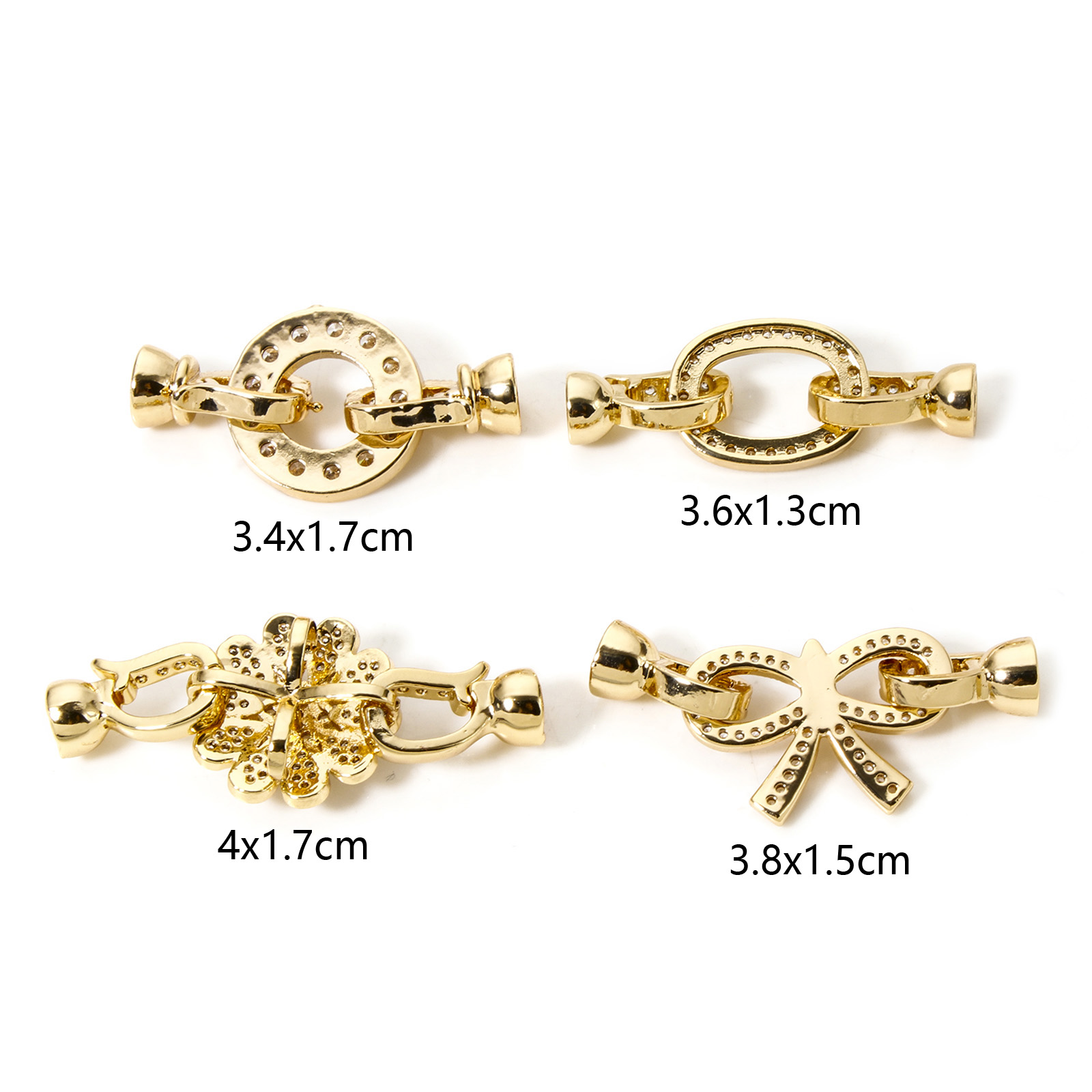 1pc Brass Fold Over Clasps Gol - Jewelry Making Brass recension och pris