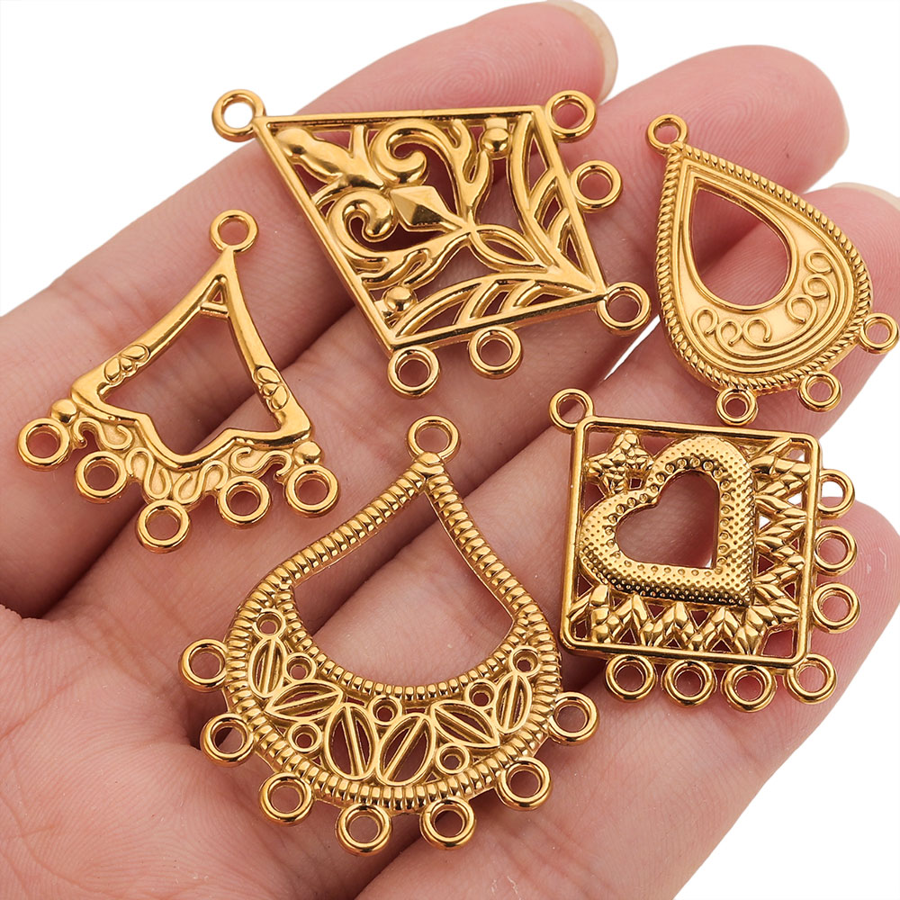 5pcs Stainless Steel Earring C - Jewelry Making Supplies Wholesale recension och pris