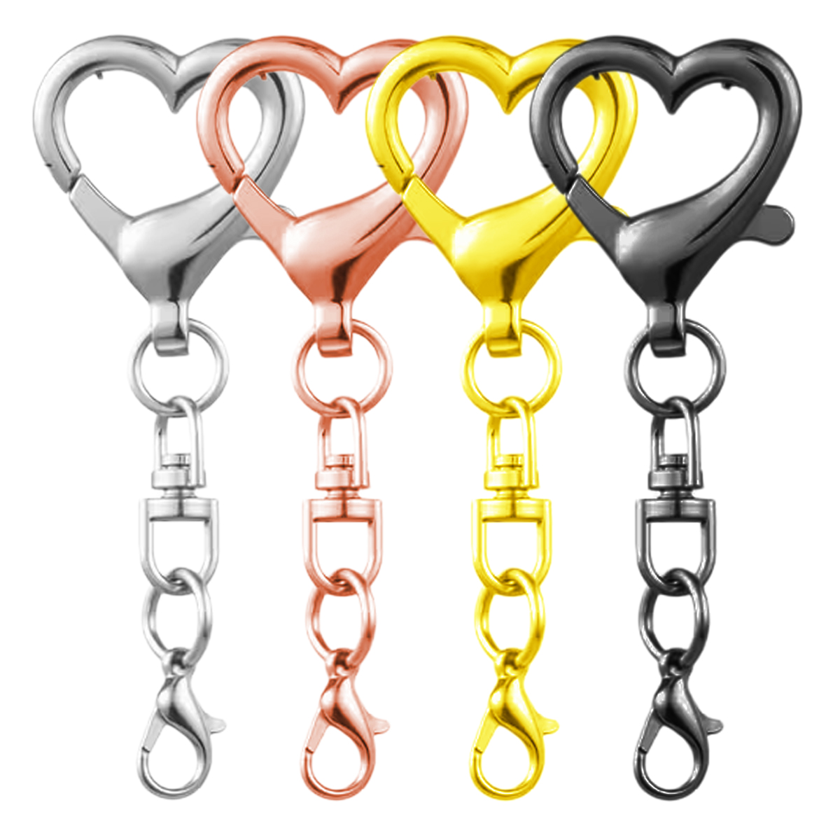 5/15/30Pcs Heart Shaped Swivel - Jewelry Making Chain recension och pris