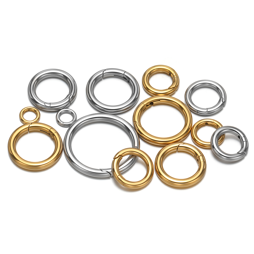 2Pcs/Lot Round Spring Clasps S - Jewelry Making Gold recension och pris