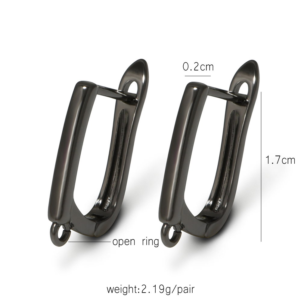 YANASI 1 Pair Gun Black  Brass - Jewelry Making Gold recension och pris