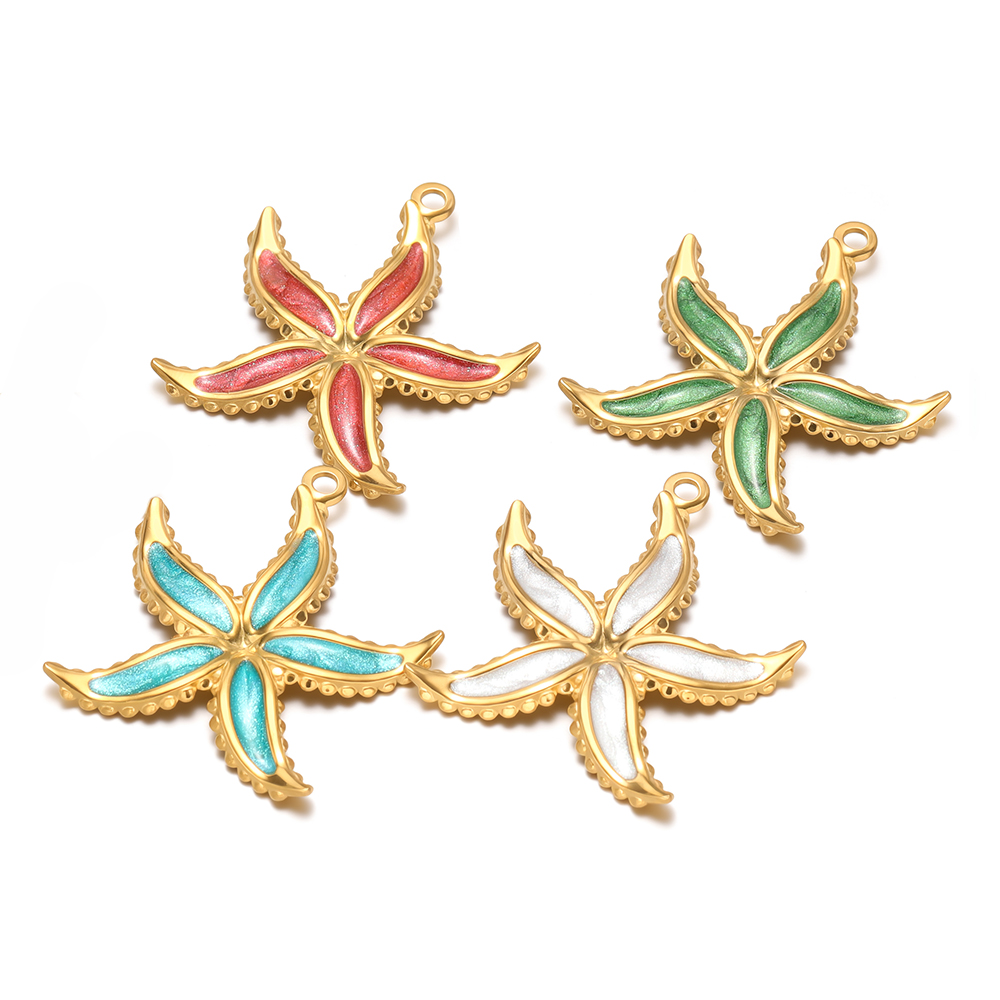 4pcs Stainless Steel Enamel St - Jewelry Making Supplies Wholesale recension och pris