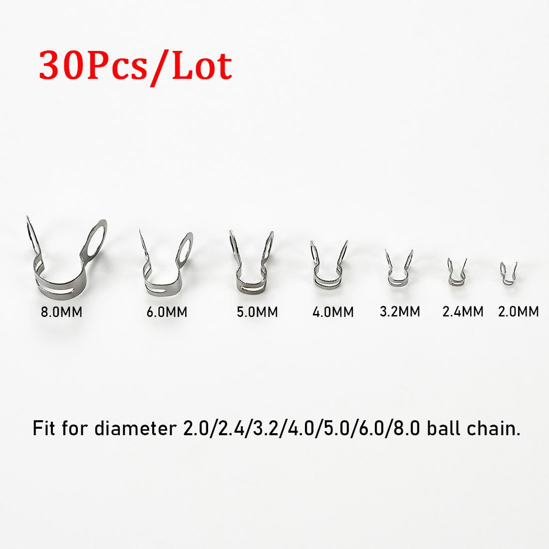 30Pcs Stainless Steel Ball Cha - Jewelry Making Chain recension och pris