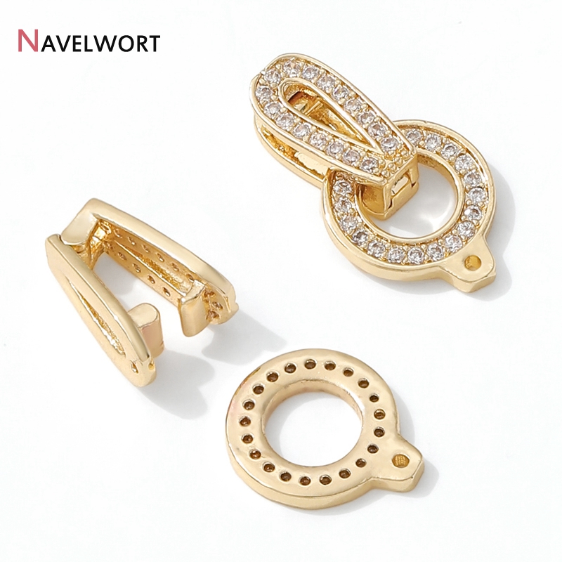 1/2/3Pcs 14K Gold Plated Round - Jewelry Making Brass recension och pris