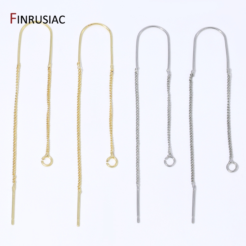 18K Gold Plated Brass Long Tas - Jewelry Making Chain recension och pris