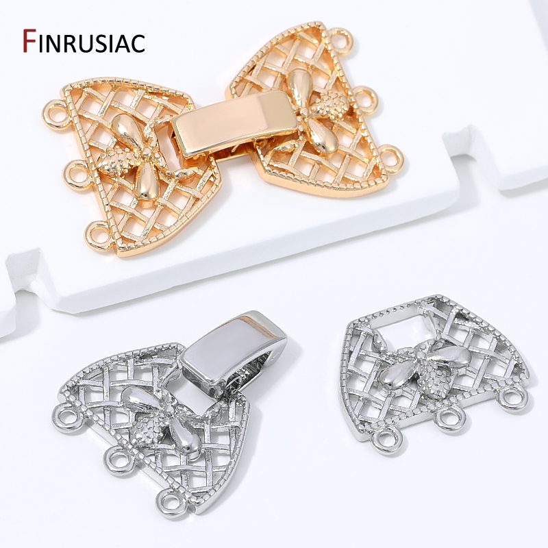 14K Gold Plated Brass 3-Row Pe - Jewelry Making Gold recension och pris
