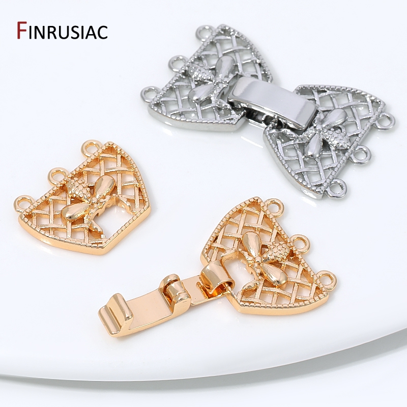 14K Gold Plated Brass 3-Row Pe - Jewelry Making Gold recension och pris