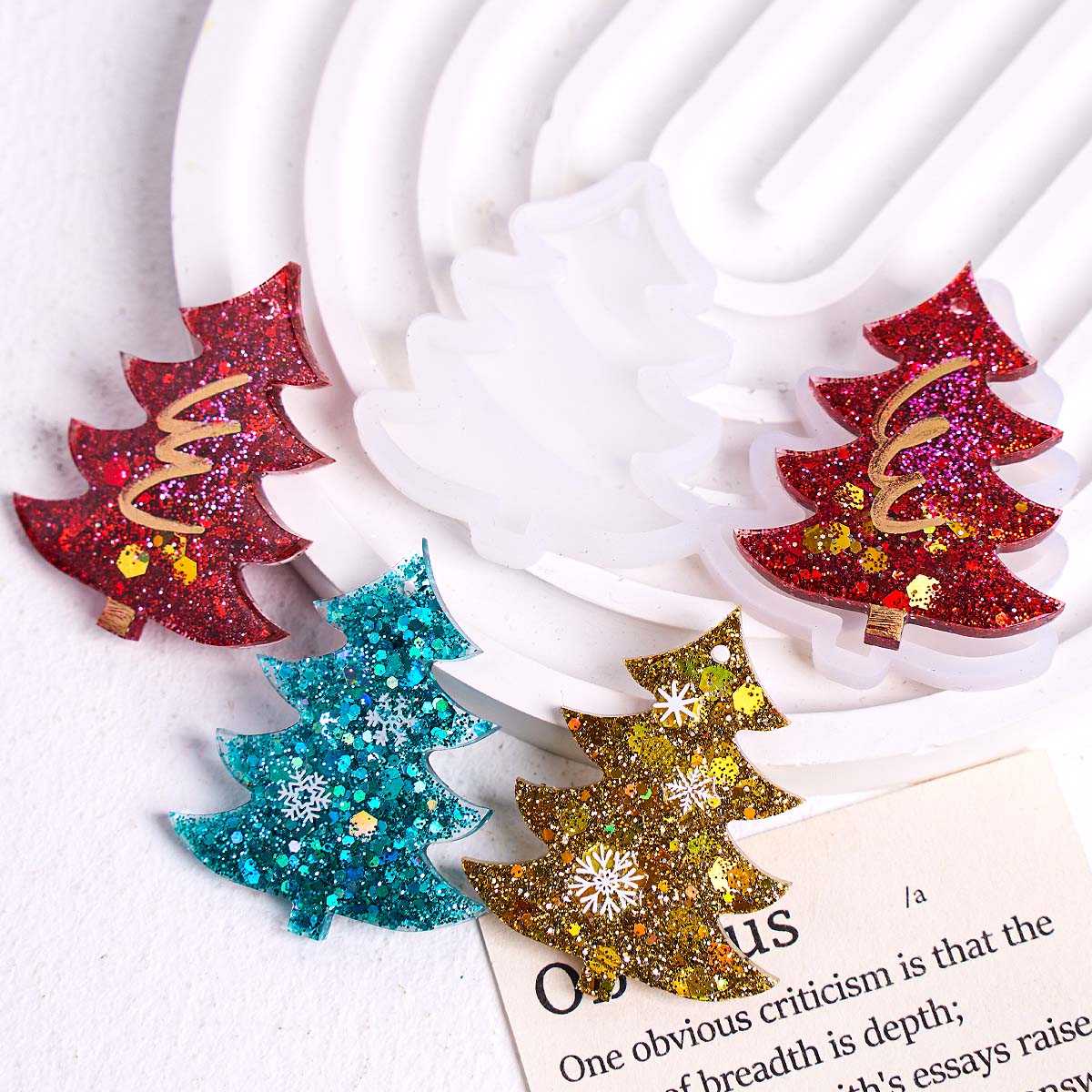 Christmas Tree Pendant Silicon - Jewelry Making Mold recension och pris