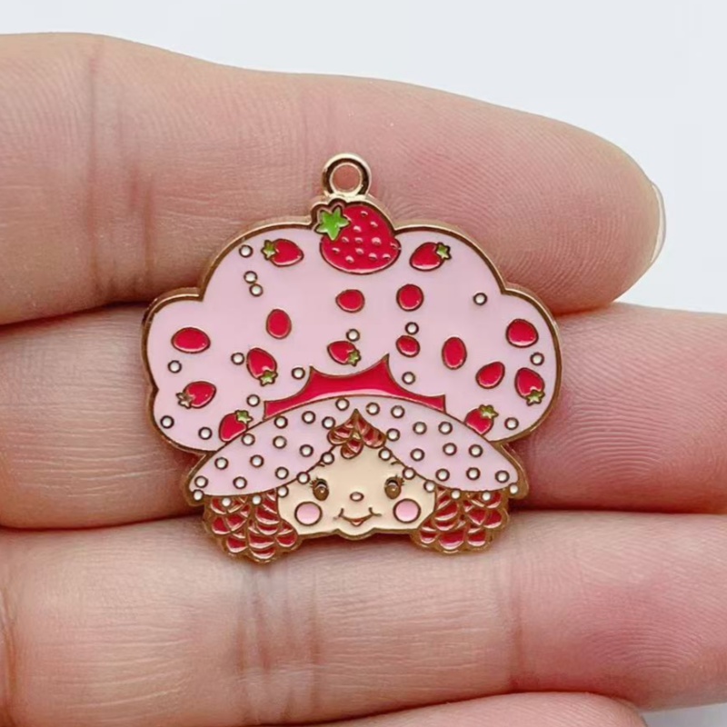10pcs Cute Little Girl Enamel  - Jewelry Making Brass recension och pris