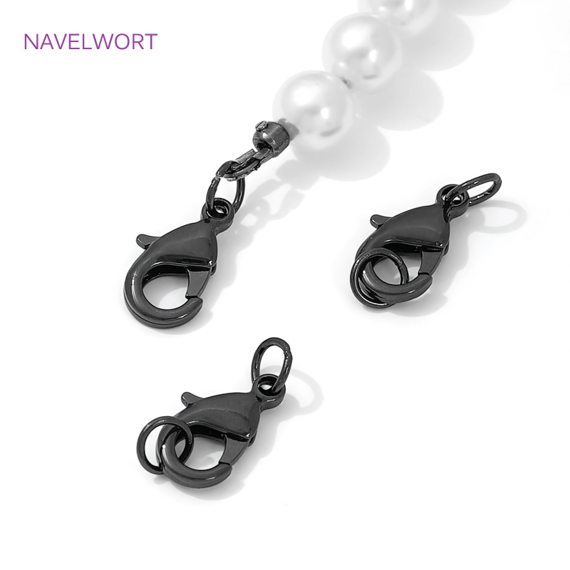 Black Color Brass Lobster Clas - Jewelry Making Chain recension och pris