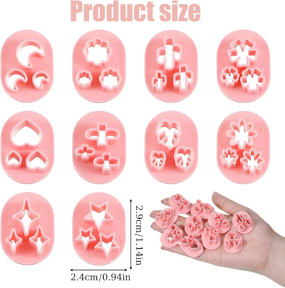 10 Pcs Polymer Clay Cutters, F - Jewelry Making Mold recension och pris