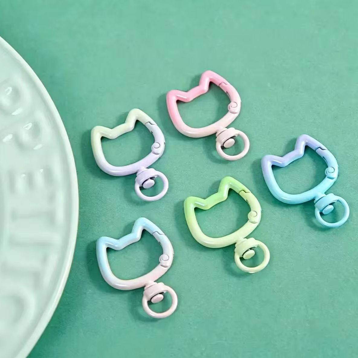 5-10PCS Gradient Cute Cat Clas - Jewelry Making Chain recension och pris