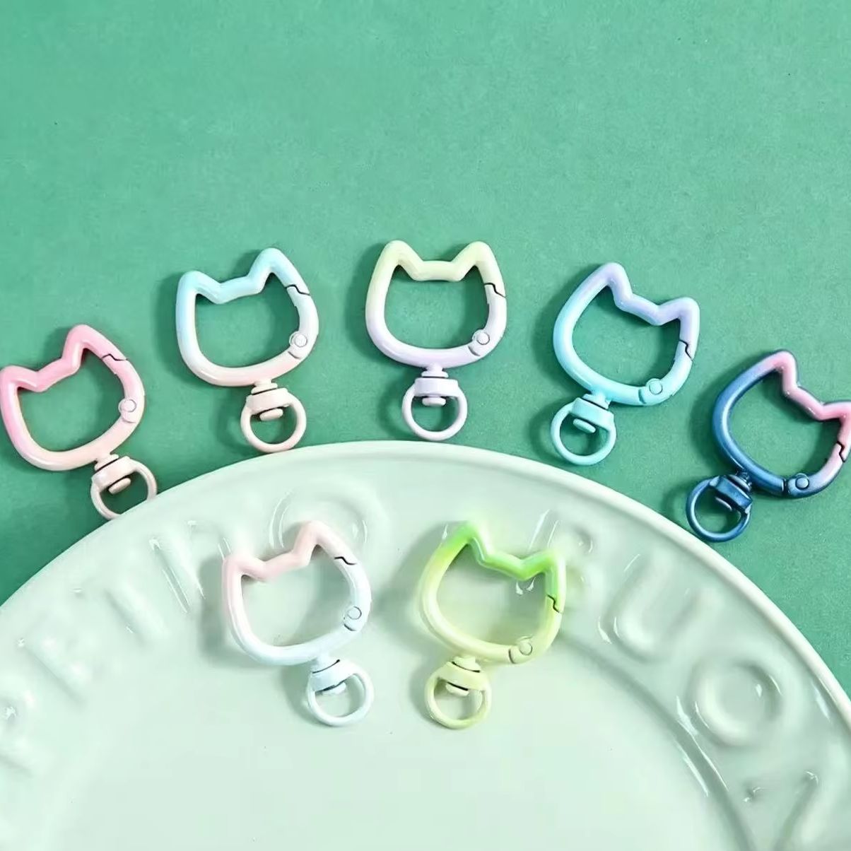 5-10PCS Gradient Cute Cat Clas - Jewelry Making Chain recension och pris